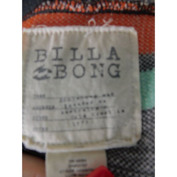 Billabong Knit Cardigan Boho Aztec Southwestern Open Front M - Picture 8 of 9